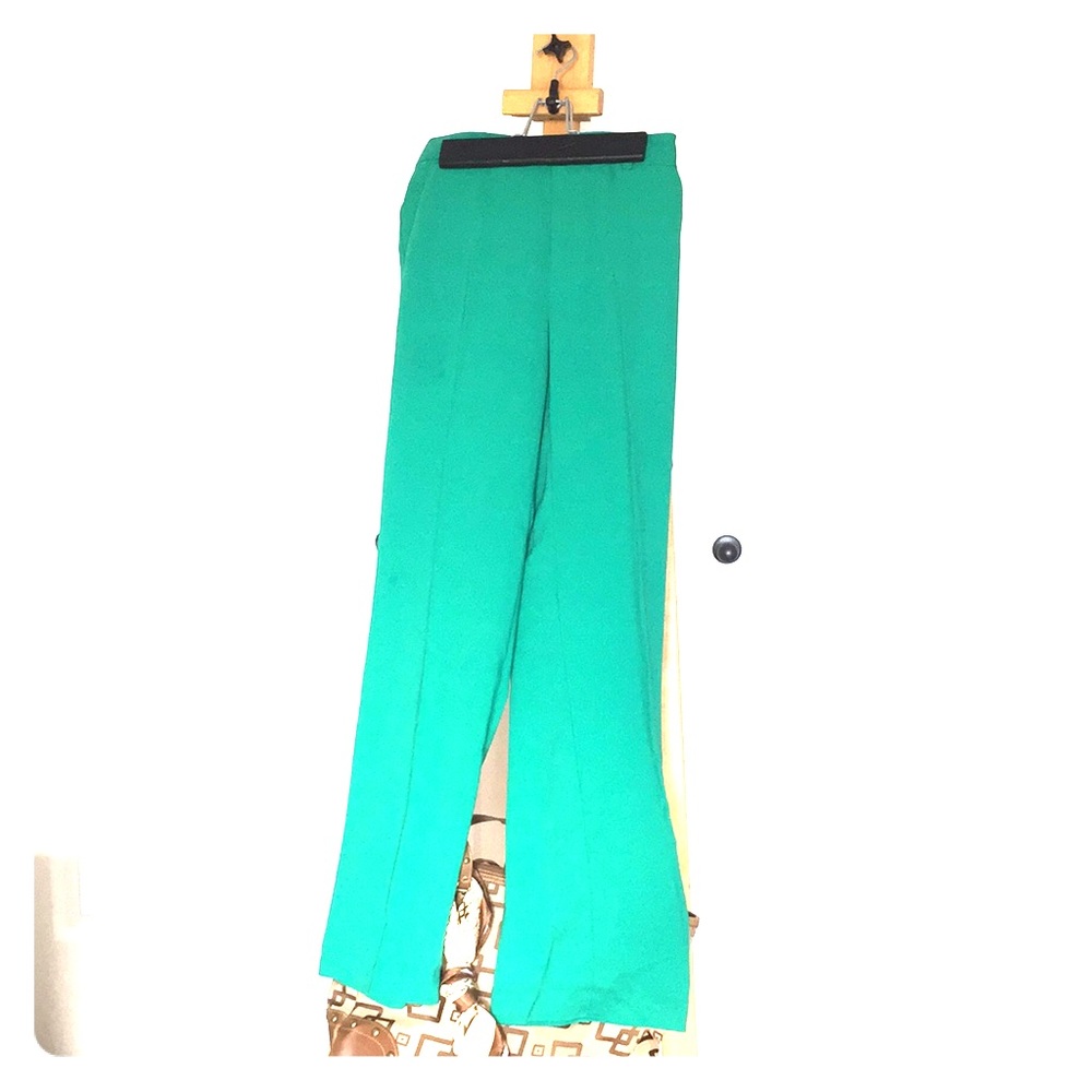 Forever21 Electric Emerald Green Wide Leg Pants
